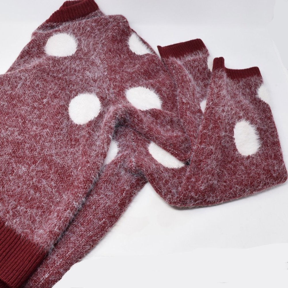 Shein Polka Dot Pullover Fuzzy Sweater 3XL - Picture 7 of 9
